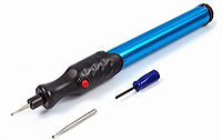 SL22 Mikro-Rotiergravierstift, inkl.2x Diamant Gravierspitzen und 2x AAA Batterien